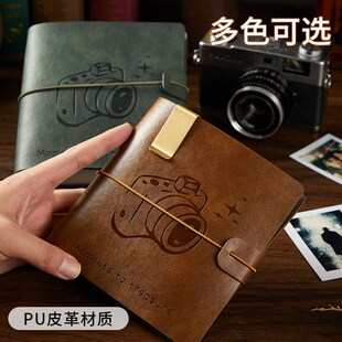 精选拍立得相册3寸mini活页相册绑带款大容量收纳册mini12一宫格