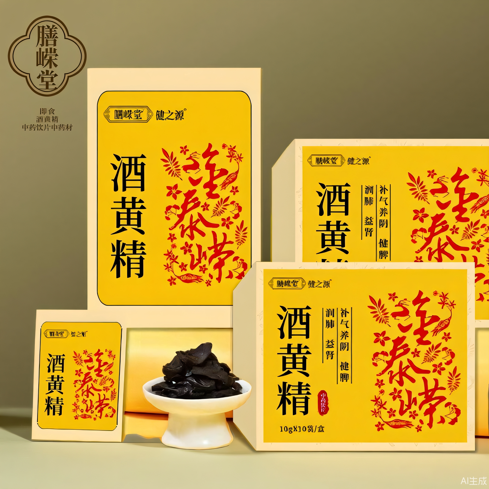 即食酒黄精中药饮片独立包装图片