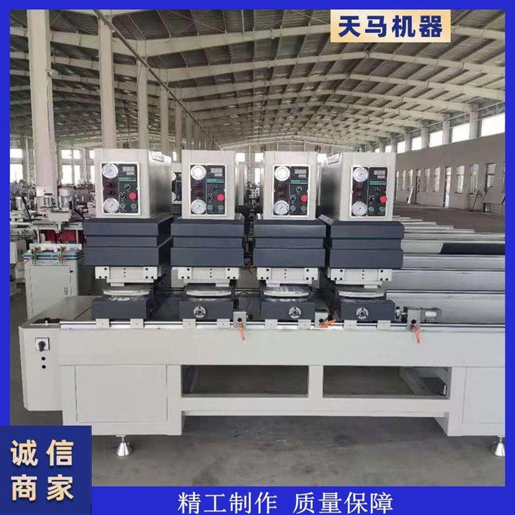 彩色型材专用型材双面无缝焊接机双头锯 水槽铣 压条锯塑钢设备厂