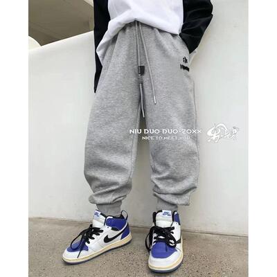 儿童运动裤2025春秋男童裤子女童休闲束脚长裤青少年52202