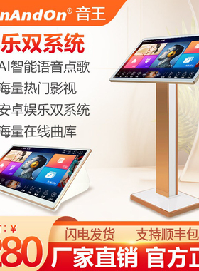 2026新款点歌机iNANDON音王V3MAX卡拉OK一体机家用KTV触摸点歌台