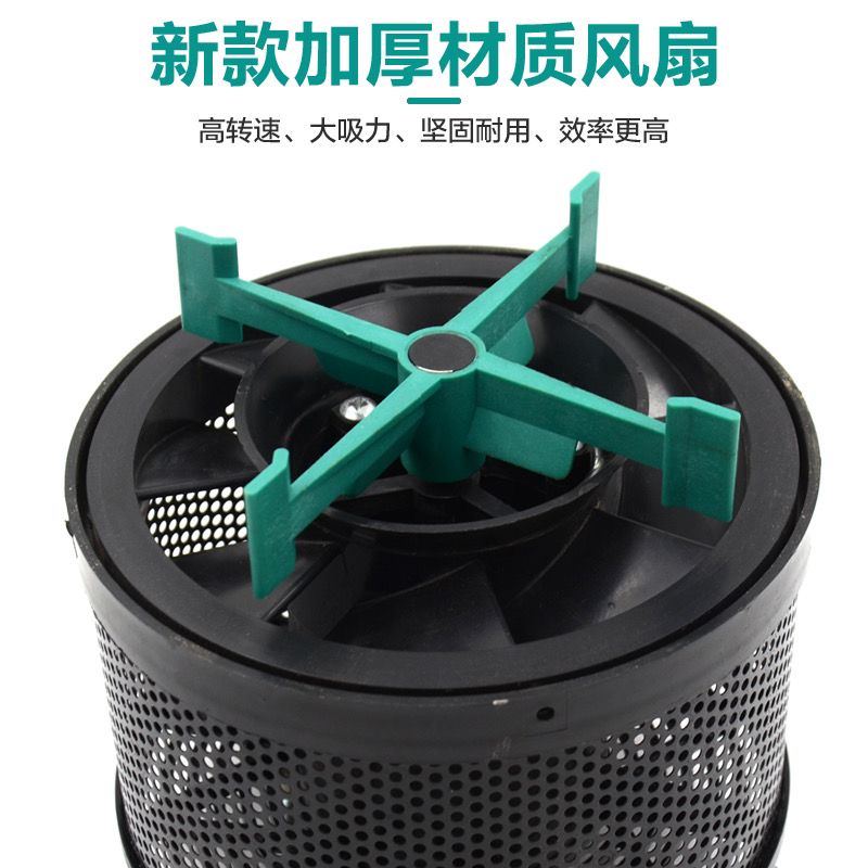 美佳迪新款带风扇空气滤清器预滤器沙漠风暴自动排尘空滤除尘器帽