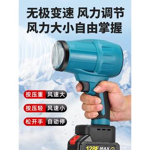 工业级涵道暴力风扇洗车吹水除尘除雪大功率涡轮吹水机锂电暴风机