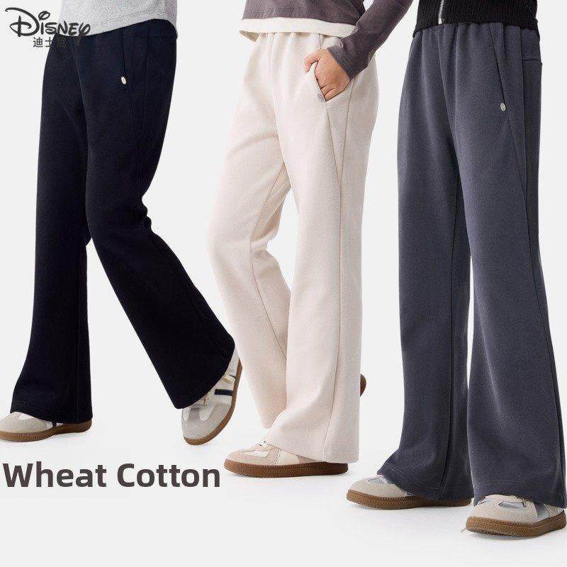 女童裤子秋季新款儿童微喇叭裤显瘦洋气大童运动休闲长裤加绒冬装