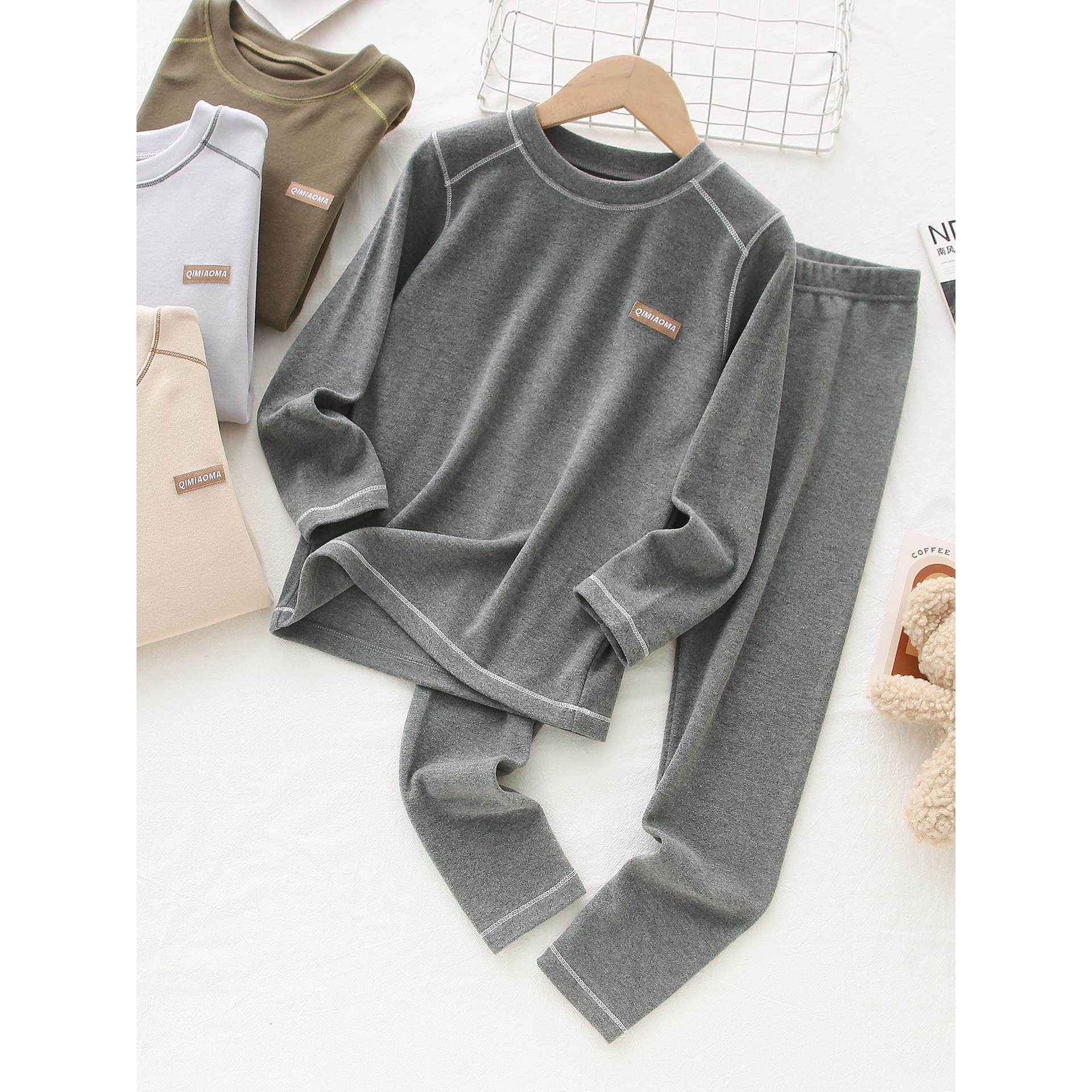 「轻暖实力派」儿童秋衣秋裤男童秋衣套装弹力德绒中大童保暖内衣,童装/婴儿装/亲子装,家居服套装,淘宝优惠券,粉丝福利购,淘宝优惠卷