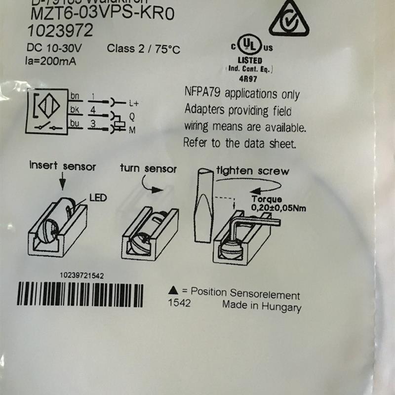 德国西克SICK磁性开关MZT6-03VPS-KR0货号1023972【请询价】