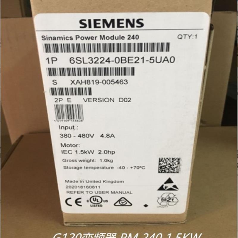 6SL3224-0BE21-5UA0G120变频器功率模块 PM 240 15KW【请询价】