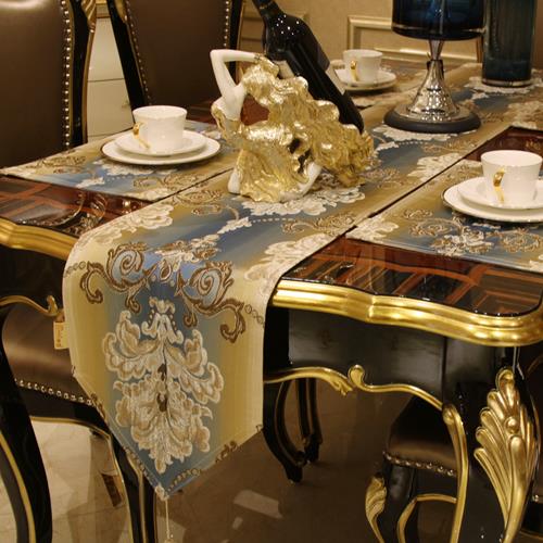 来茵欧式奢华简约轻奢茶几电视柜桌旗桌布餐垫茶艺家居布艺可定制