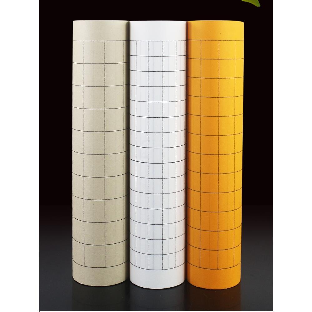 加宽版方格子宣纸长卷仿古宽半生半熟小楷抄经书法状元签长卷宣纸