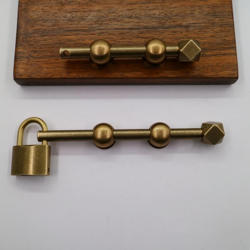 纯铜中式大门插销门扣门栓铜门闩庭院户外彷古木门锁扣门栓锁老式