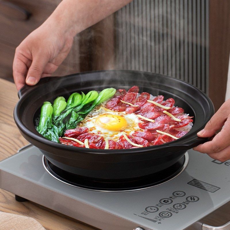 精选电陶炉明火通用陶瓷砂锅耐高温煲仔饭鱼头啫啫煲干烧浅口炖锅,厨房/烹饪用具,砂锅/石锅,淘宝优惠券,粉丝福利购,淘宝优惠卷