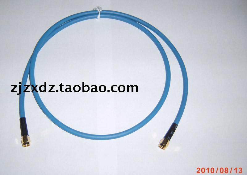 SMA-JJ内螺内针RF射频线DC:0-6G镀银双屏蔽线RG223进口电缆1米