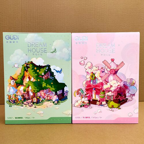 古迪52007-8梦境小屋童话咖啡屋模型儿童创意礼品房子女节日礼物