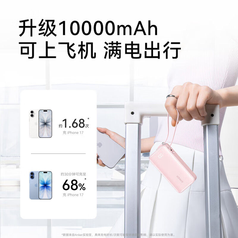 Anker安克三合一充电宝自带插头图片