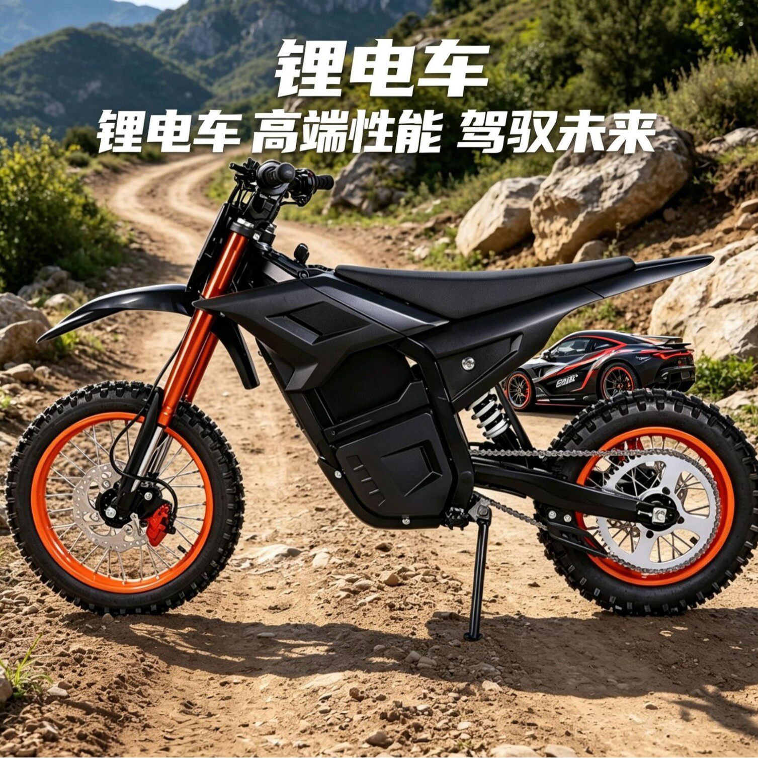60V成人版 4500W 27AH 锂电越野摩托车赛车代步车 少年Vankehui