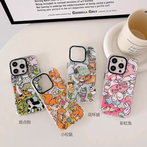 新款磨砂防指纹苹果可爱14动物