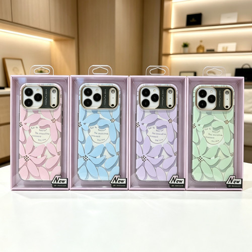 MIKALEN米卡伦新款小清新紫荆花iPhone18proMax手机壳电镀软边