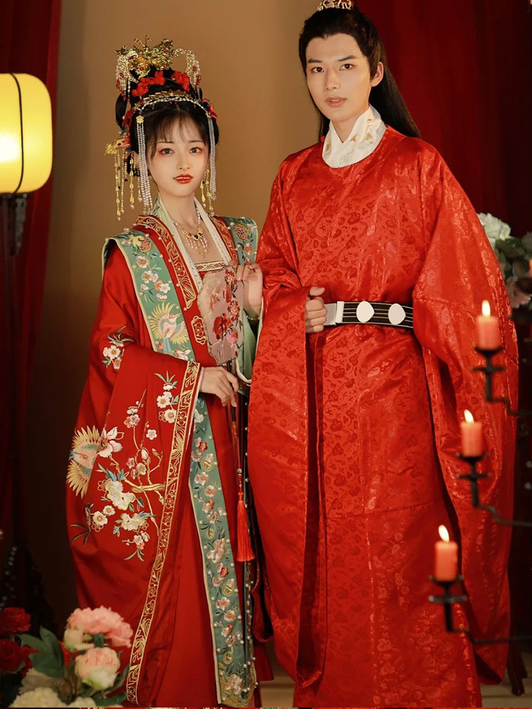 宋制汉服新娘嫁衣秀禾服凤冠霞帔婚服全套出阁服中式结婚礼服夏季