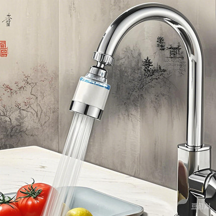 厨房水龙头防溅头加长延伸器自来水过滤器嘴净水器家用增压花洒卫