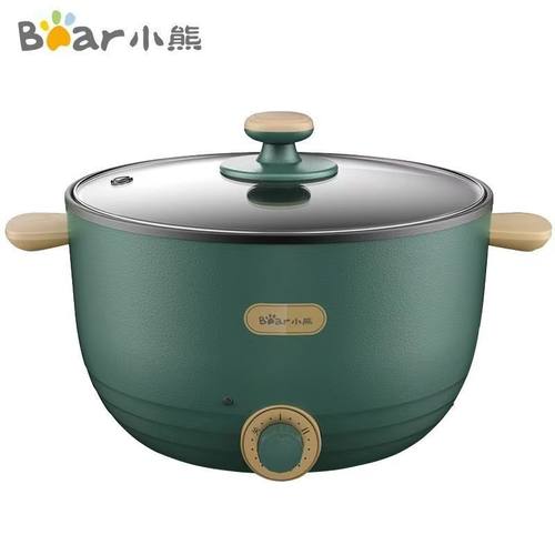 小熊电煮锅电炒锅3L电火锅电热锅多功能锅火锅宿舍煮面锅2-4人用