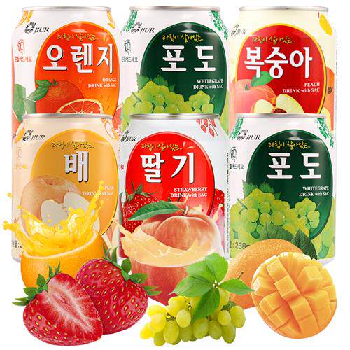 JIUR/九日韩国九日多口味果肉果汁238ml*12瓶礼盒装大颗真实果肉怎么看?
