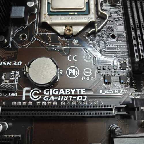 {议价}技嘉H81_D3,大主板，送G3260CPU，包正常使用，包{可维修}