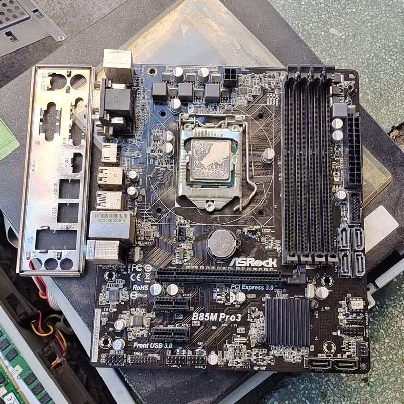 {议价}华擎B85M Pro3主板，二手拆机，正常使用，送G3250{可维修}图片