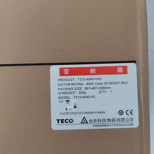 {议价}TECO台安变频器T310-4040-H3C400V37kW{可维修}