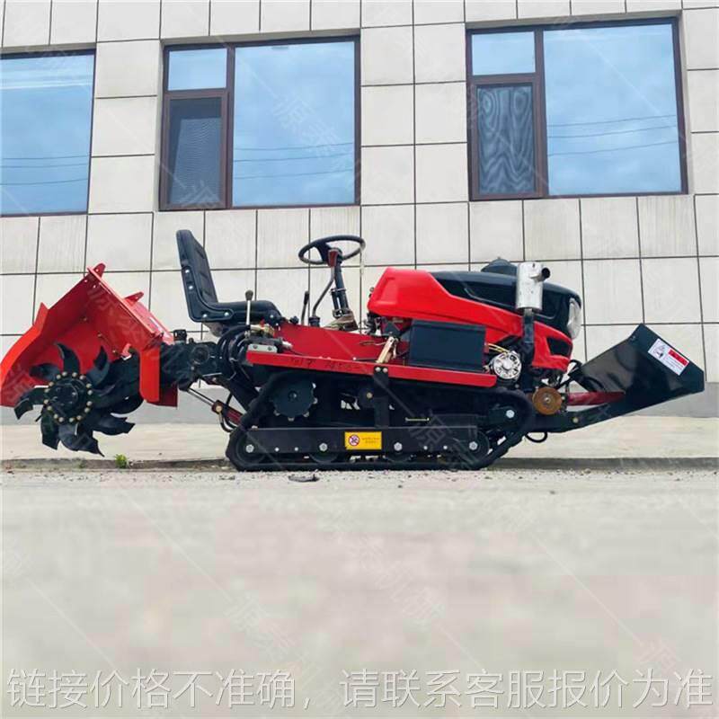 座驾式履带旋耕机 农用果园耕地微耕机 推土铲施肥回填拖拉机