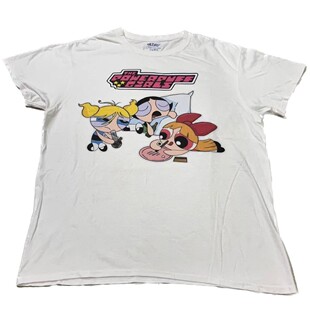 The Powerpuff Girls飞天小女警短袖T恤百搭怀旧风上衣学院风半袖