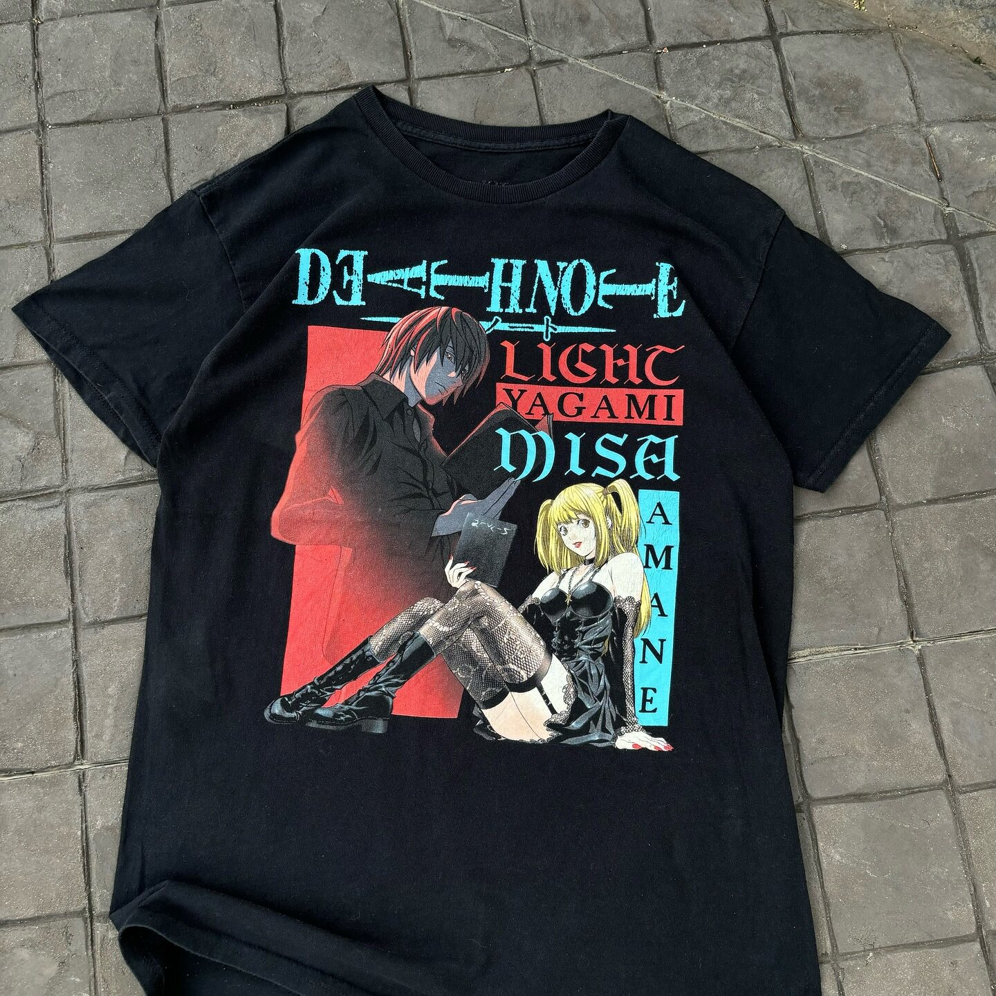 死亡笔记Death Note暗黑风短袖T恤中性街头滑板半袖上衣tee