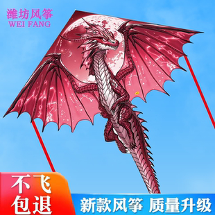 翼龙形风筝儿童微风易飞2024年新款品牌纸鸢潍坊高端小孩专用迷你