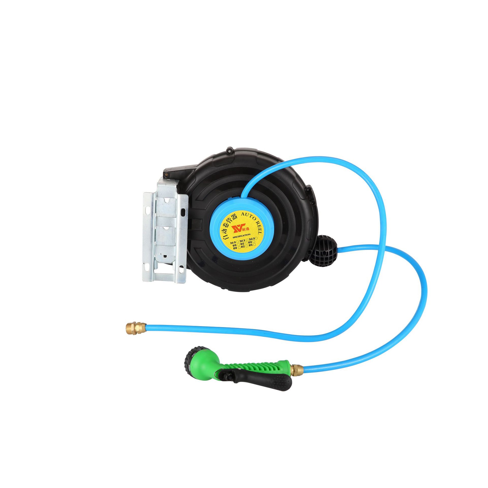 耐通回收PU夹纱管自动伸缩回收水鼓卷管器汽车美容洗车花园水管