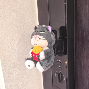 路西法门把手装饰摆件智能门密码锁保护套静音防撞家用入户门卧室