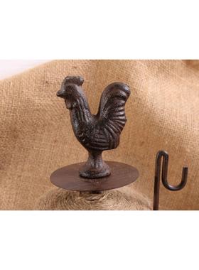 复古怀旧 铸铁绕绳器 装饰摆件 橱窗陈列道具公鸡绕线轴