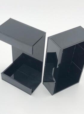 现货加工各种盒子 耐力板 耐磨 黑色pc有机玻璃加工 1.5黑色pc板