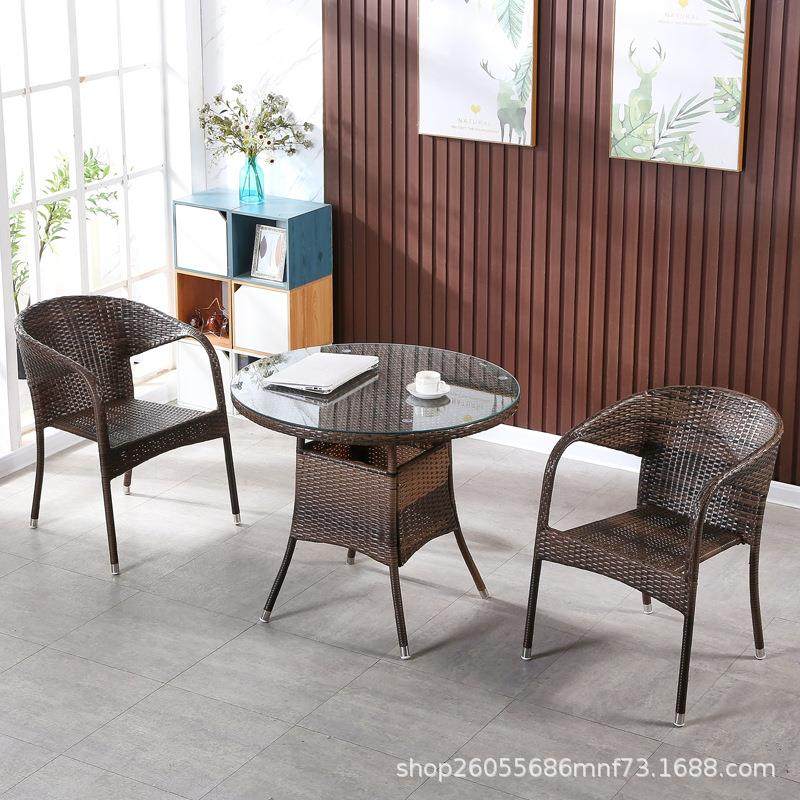 户外庭院单人休闲阳台小桌椅套件茶几露天小藤椅子组合藤椅三件套,商业/办公家具,商用藤编家具,淘宝优惠券,粉丝福利购,淘宝优惠卷