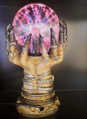 厂家一个起批魔幻场景布置个性魔手静电离子闪电光魔法球魔灯