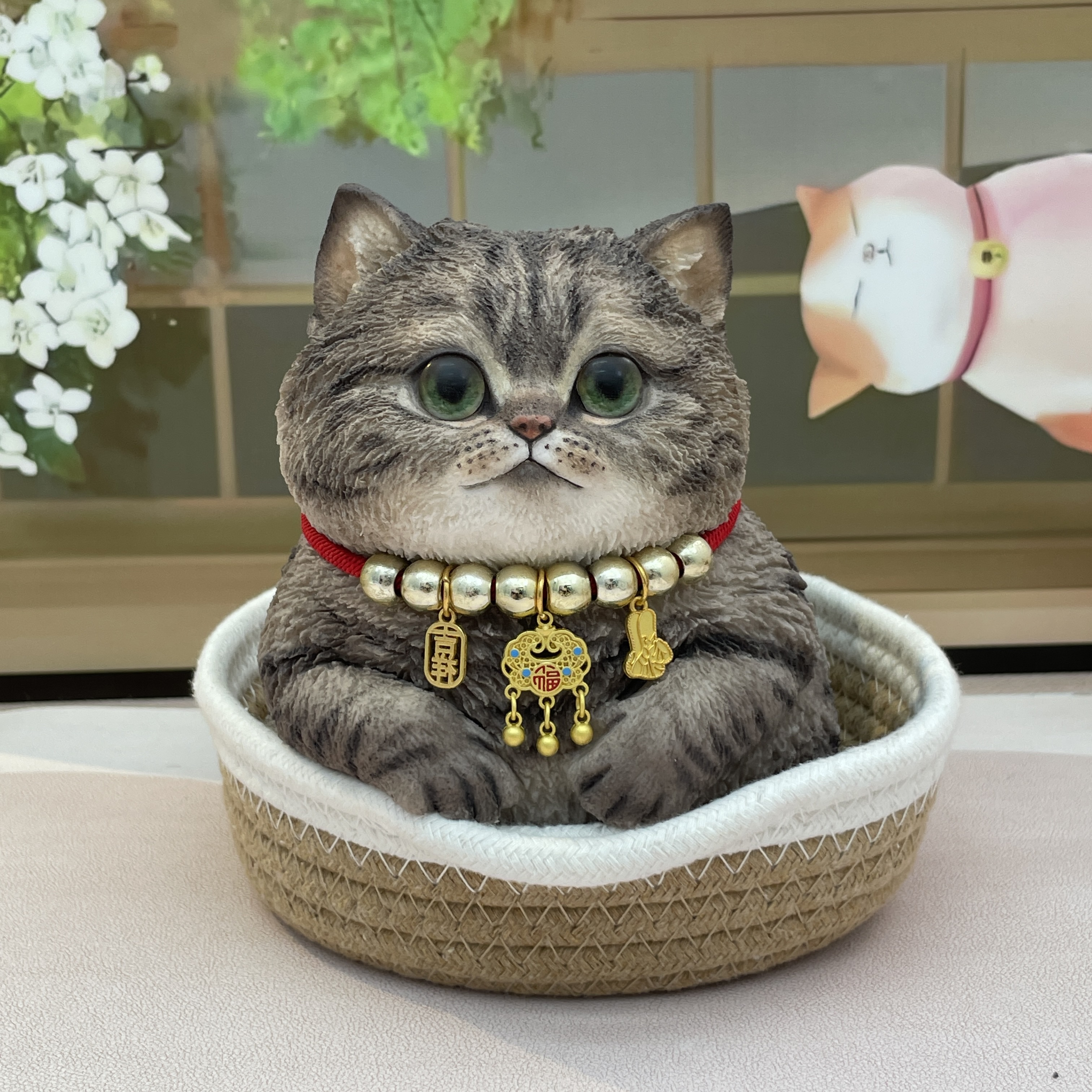 高端定制宠物猫咪纪念礼物摆件