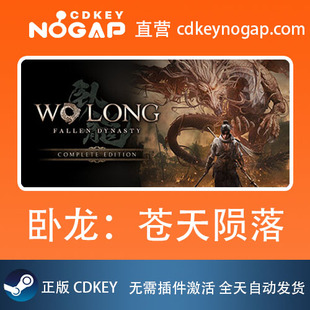 国区Steam激活码 卧龙：苍天陨落 正版 CDKey