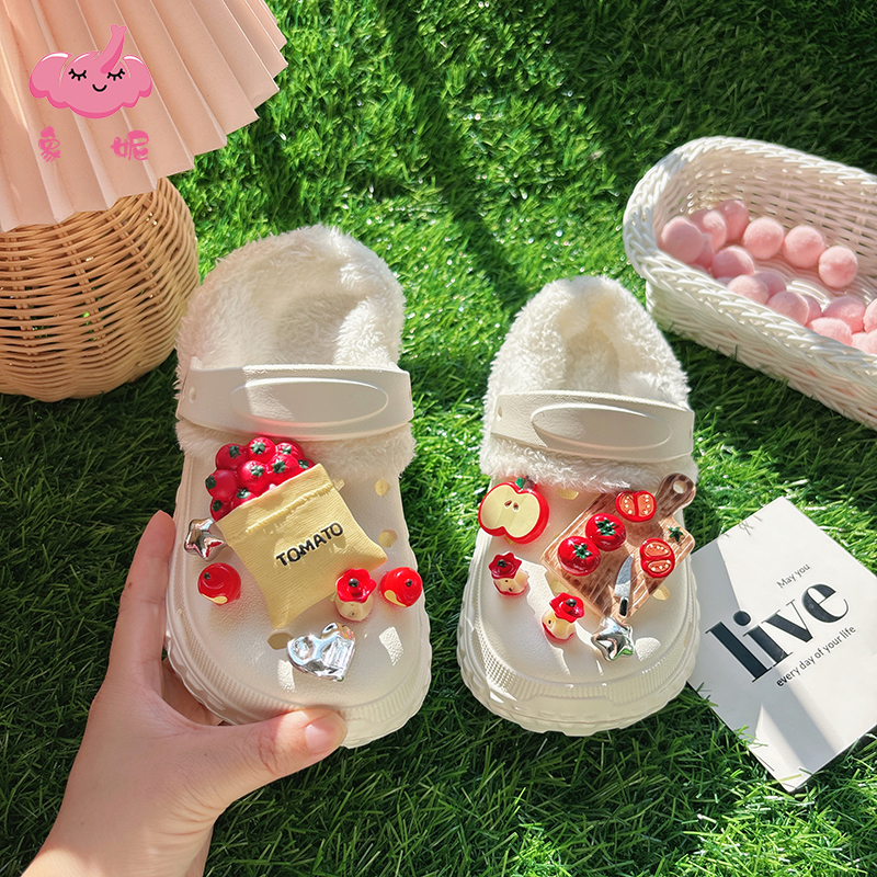 可爱儿童棉拖鞋女孩新款冬季外穿