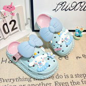 凉拖鞋 儿童蝴蝶结洞洞鞋 女童宝宝超轻室内外穿沙滩鞋 夏季 2026新款