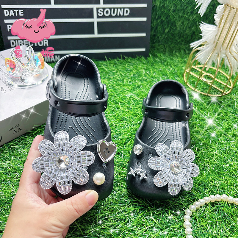 儿童夏季时尚软底女宝芭蕾洞洞鞋