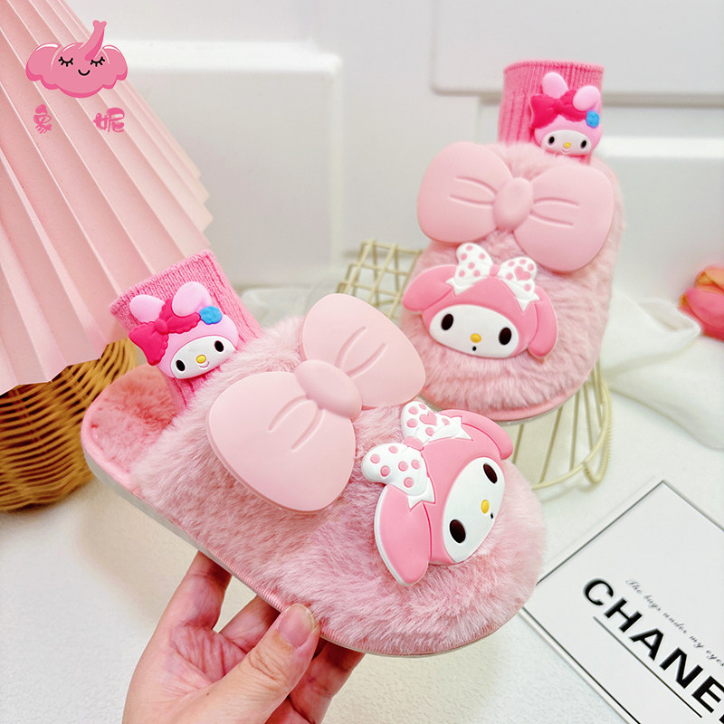 儿童宝宝棉拖鞋室内女童女孩冬季冬天2026年新款居家防滑包头拖鞋