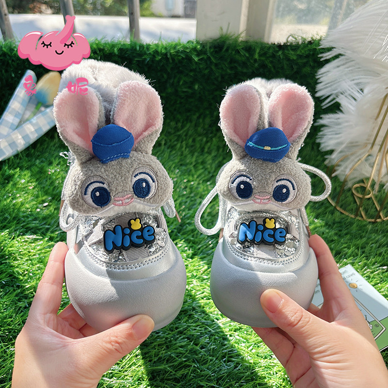 儿童新款冬季百搭软底棉靴雪地靴