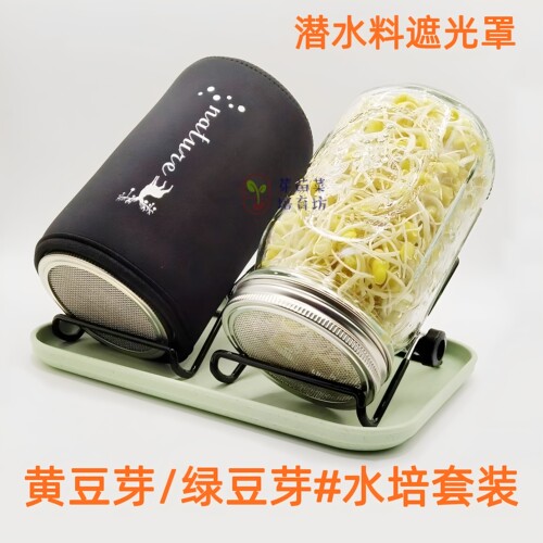 家用宽口梅森瓶水培豆芽遮光特价
