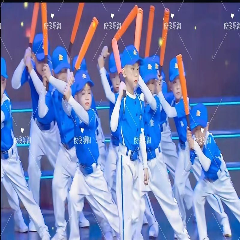 六一男生舞蹈棒球小子演出服幼儿园毕业表演服新款少儿棒球运动会