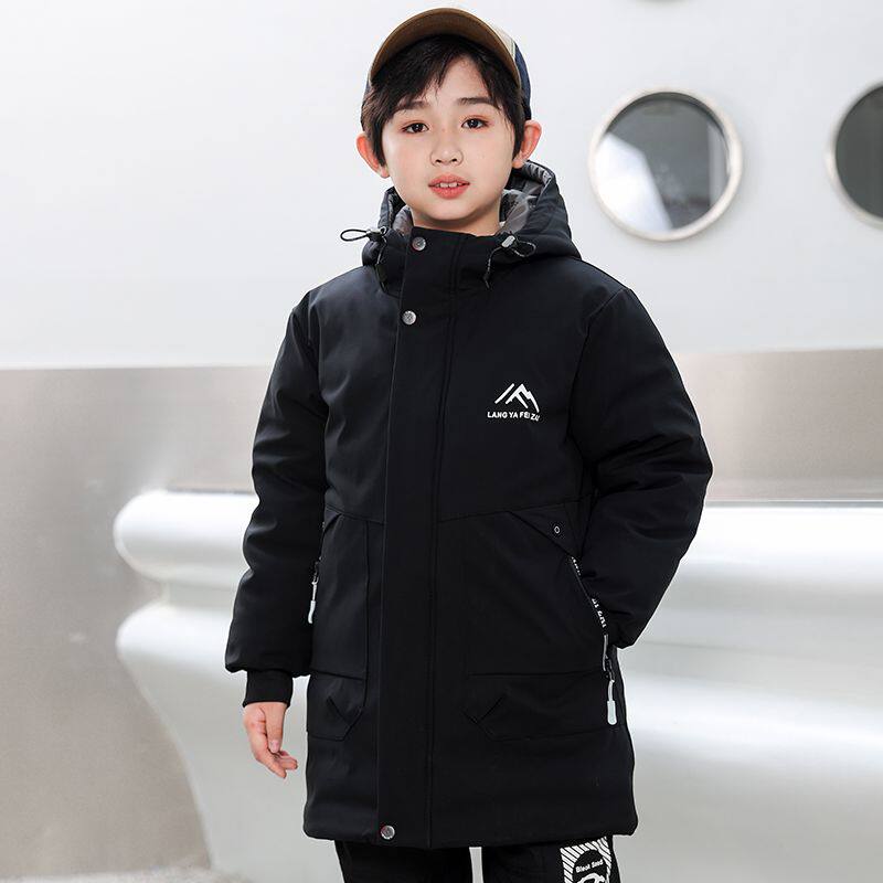 男童棉衣冬装2026新款儿童加厚棉服中长款男孩中大童冬季宽松外套