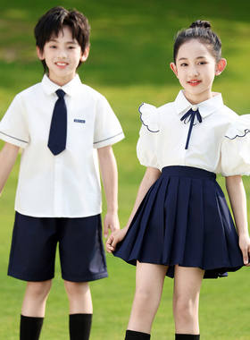 港风小学生夏季毕业照校