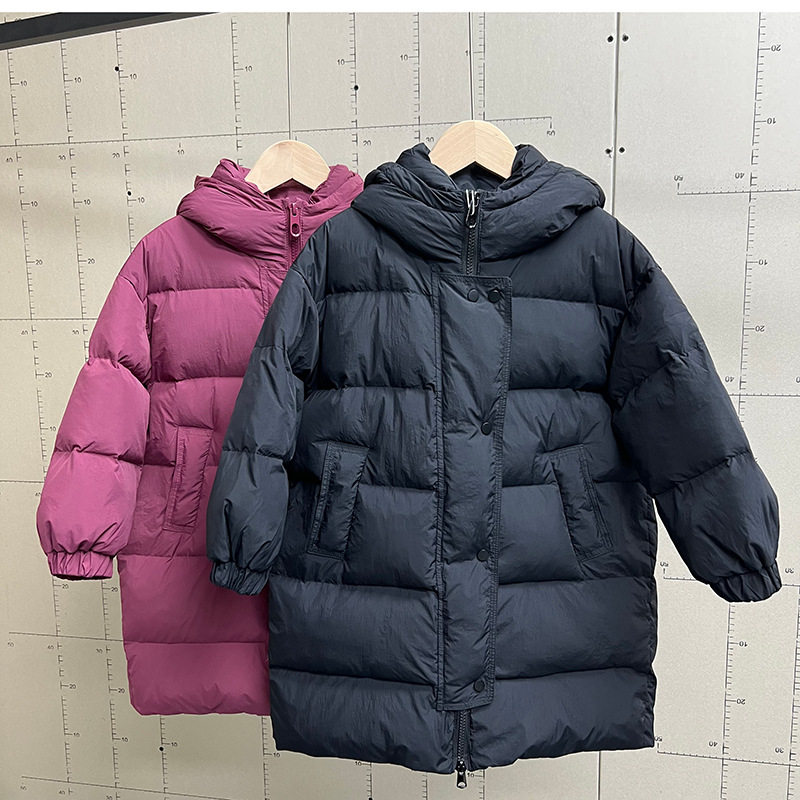 2025新款儿童连帽羽绒服男女童过膝中长款加厚时尚外套,童装/婴儿装/亲子装,羽绒服,淘宝优惠券,粉丝福利购,淘宝优惠卷